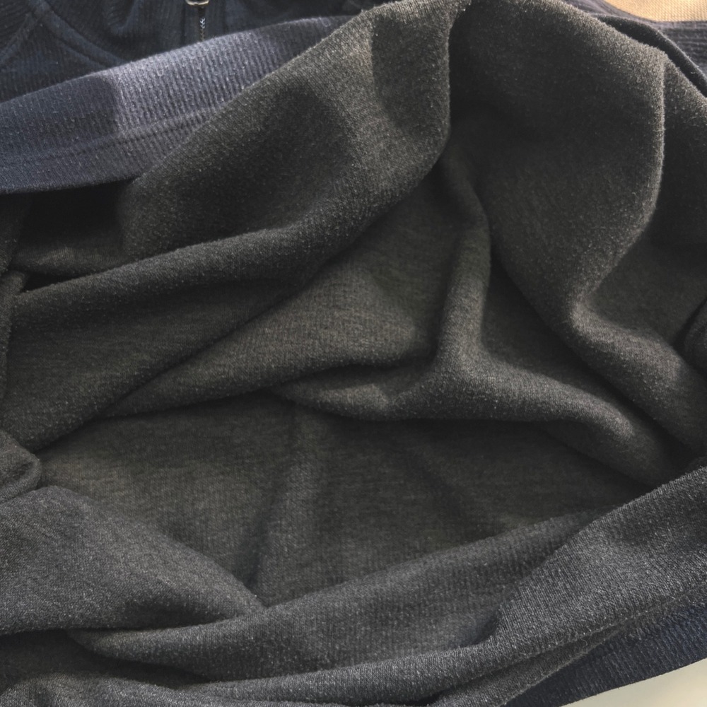VTG Alpine Design Mens Quarter Zip Pullover Sweater Navy Blue Size Large 90s Y2K - Picture 8 of 10